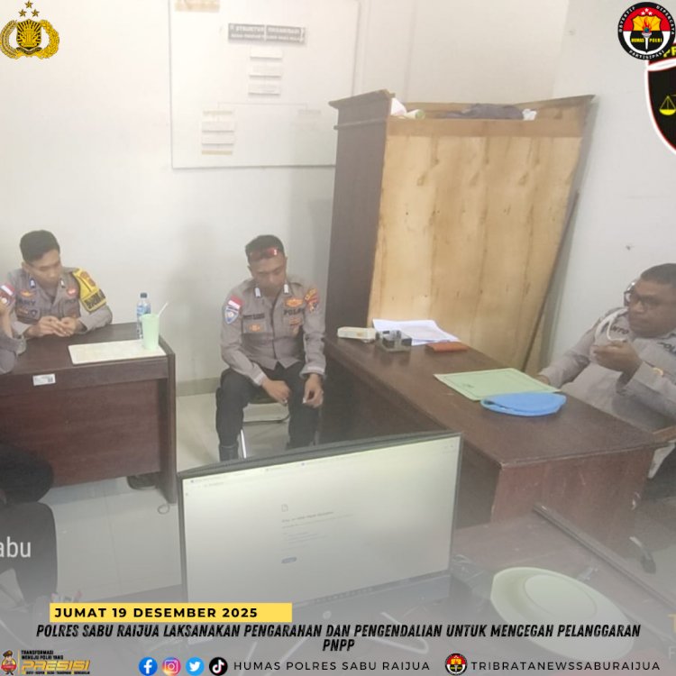 Polres Sabu Raijua Laksanakan Pengarahan dan Pengendalian untuk Mencegah Pelanggaran PNPP