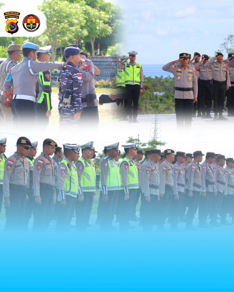 Polres Sabu Raijua Gelar Upacara Gelar Pasukan Operasi Lilin Turangga 2025