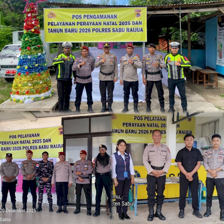 Polres Sabu Raijua Laksanakan Pengamanan Terpadu Perayaan Natal 2025 dan Tahun Baru 2026