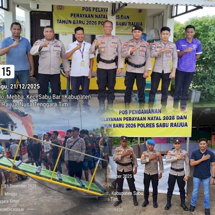 Polres Sabu Raijua Laksanakan Pengamanan Terpadu Natal 2025 dan Tahun Baru 2026, Situasi Aman dan Kondusif