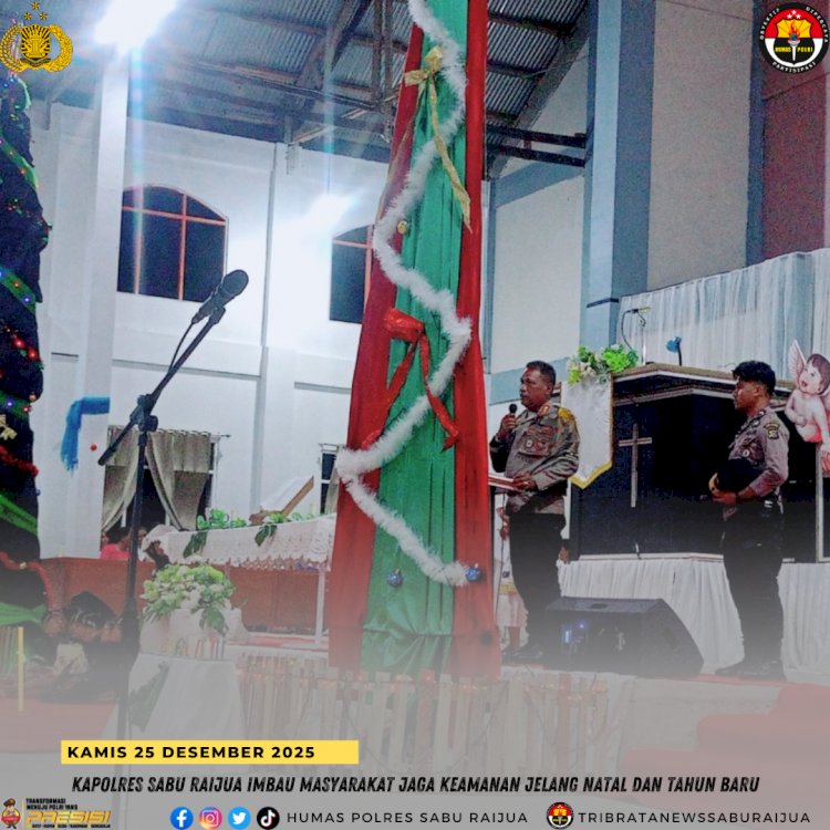Kapolres Sabu Raijua Imbau Masyarakat Jaga Keamanan Jelang Natal dan Tahun Baru