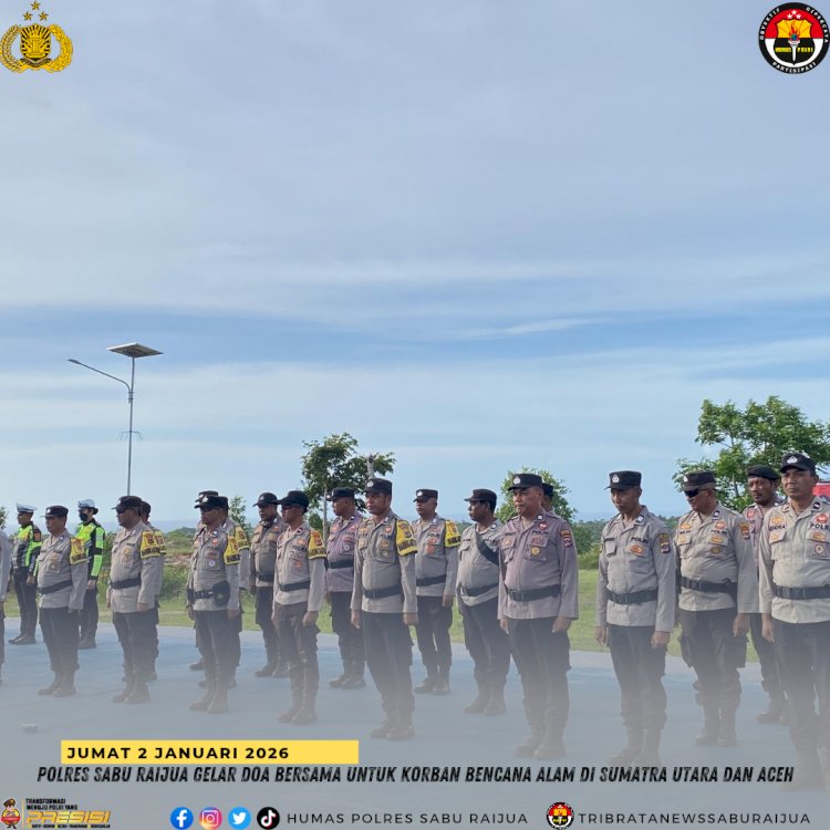 Polres Sabu Raijua Gelar Doa Bersama untuk Korban Bencana Alam di Sumatra Utara dan Aceh