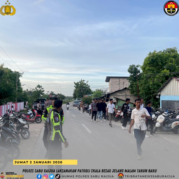 Polres Sabu Raijua Laksanakan Patroli Skala Besar Jelang Malam Tahun Baru