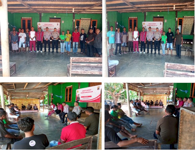 Sat Binmas Polres Sabu Raijua Laksanak Kegiatan Jumat Curhat Bersama Warga Dello