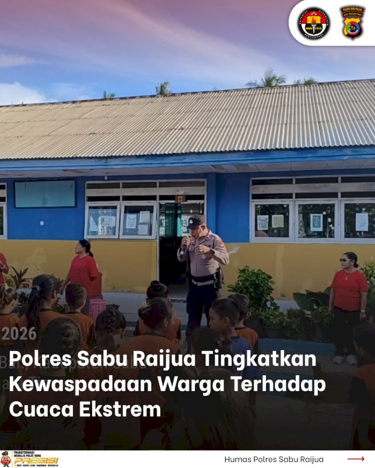 Polres Sabu Raijua Tingkatkan Kewaspadaan Warga Terhadap Cuaca Ekstrem