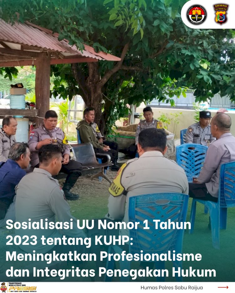 Sosialisasi UU Nomor 1 Tahun 2023 tentang KUHP: Meningkatkan Profesionalisme dan Integritas Penegakan Hukum