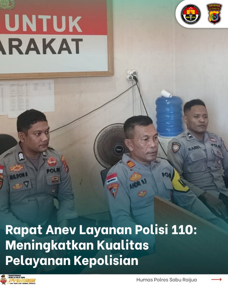 Rapat Anev Layanan Polisi 110: Meningkatkan Kualitas Pelayanan Kepolisian