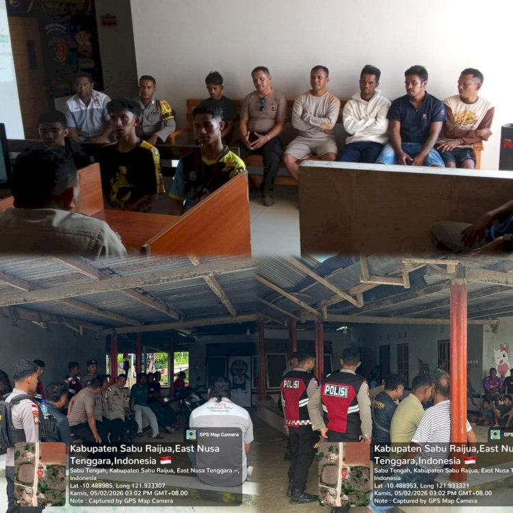 Respon Cepat Pamapta Polres Sabu Raijua Tangani Perkelahian Antar Pelajar, Berakhir Damai Melalui Mediasi