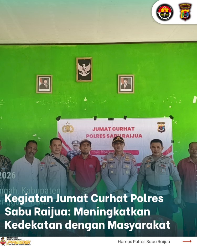 Kegiatan Jumat Curhat Polres Sabu Raijua: Meningkatkan Kedekatan dengan Masyarakat
