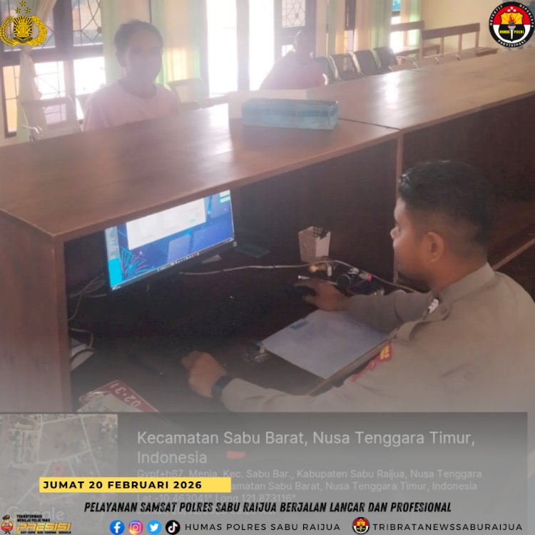 Pelayanan SAMSAT Polres Sabu Raijua Berjalan Lancar dan Profesional
