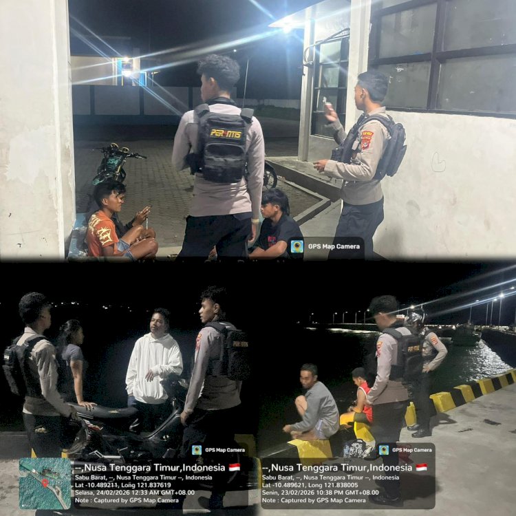 Wujudkan Situasi Kamtibmas Tetap Kondusif, Sat Samapta Polres Sabu Raijua Gelar Patroli Perintis Presisi