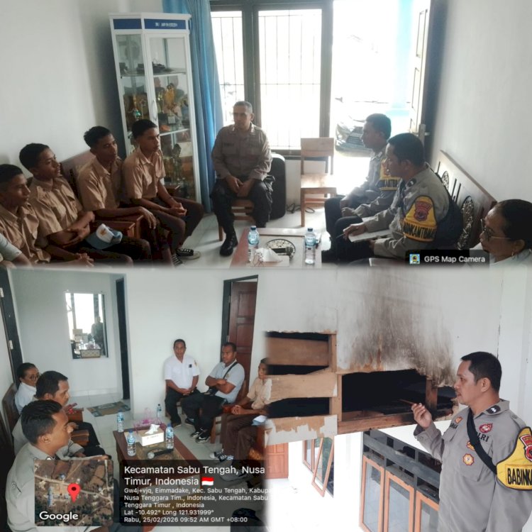 Bhabinkamtibmas Polres Sabu Raijua Patroli dan Sambang di SMA Negeri 1 Sabu Tengah