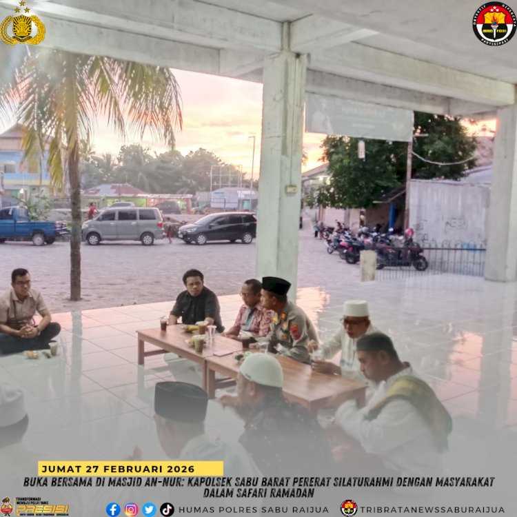 Buka Bersama di Masjid An-Nur: Kapolsek Sabu Barat Pererat Silaturahmi dengan Masyarakat dalam Safari Ramadan