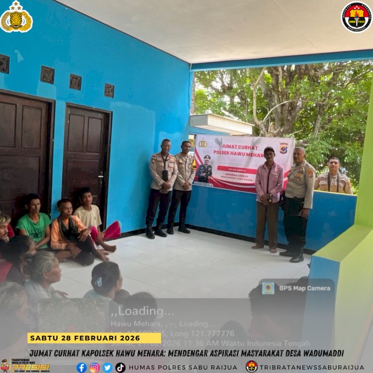 Jumat Curhat Kapolsek Hawu Mehara: Mendengar Aspirasi Masyarakat Desa Wadumaddi