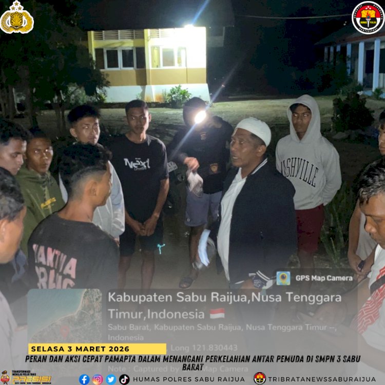 Peran dan Aksi Cepat Pamapta dalam Menangani Perkelahian Antar Pemuda di SMPN 3 Sabu Barat