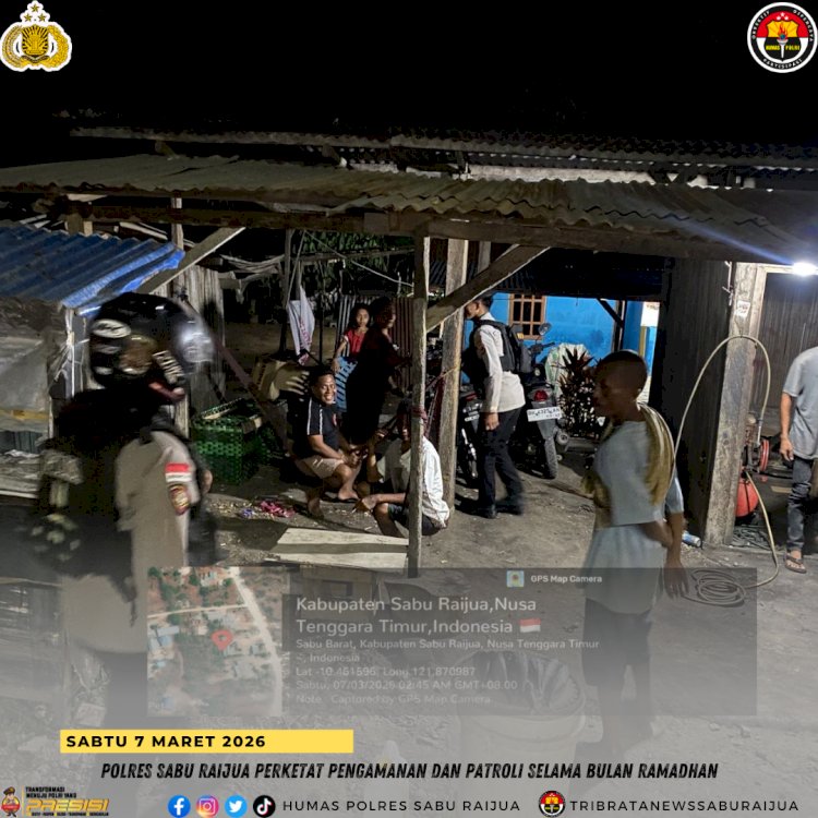 Polres Sabu Raijua Perketat Pengamanan dan Patroli Selama Bulan Ramadhan