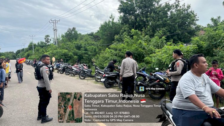 Patroli Perintis Presisi, Sat Samapta Polres Sabu Raijua Jaga Kamtibmas di Sabu Timur
