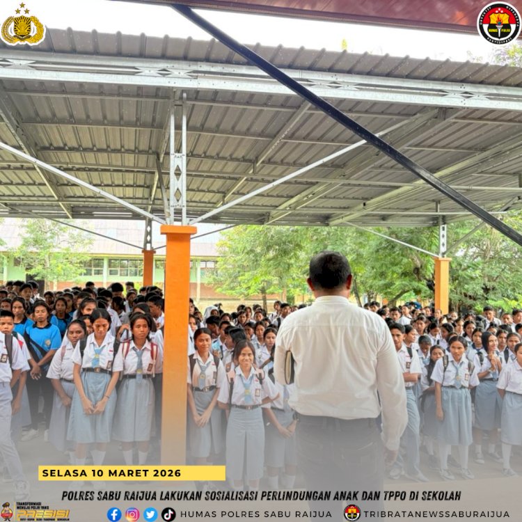 Polres Sabu Raijua Lakukan Sosialisasi Perlindungan Anak dan TPPO di Sekolah