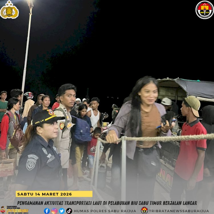 Pengamanan Aktivitas Transportasi Laut di Pelabuhan Biu Sabu Timur Berjalan Lancar