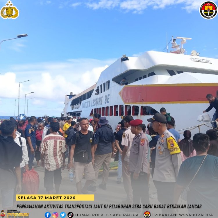 Pengamanan Aktivitas Transportasi Laut di Pelabuhan Seba Sabu Barat Berjalan Lancar