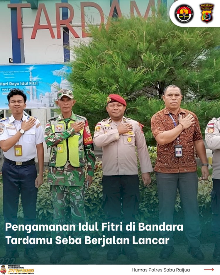 Pengamanan Idul Fitri di Bandara Tardamu Seba Berjalan Lancar