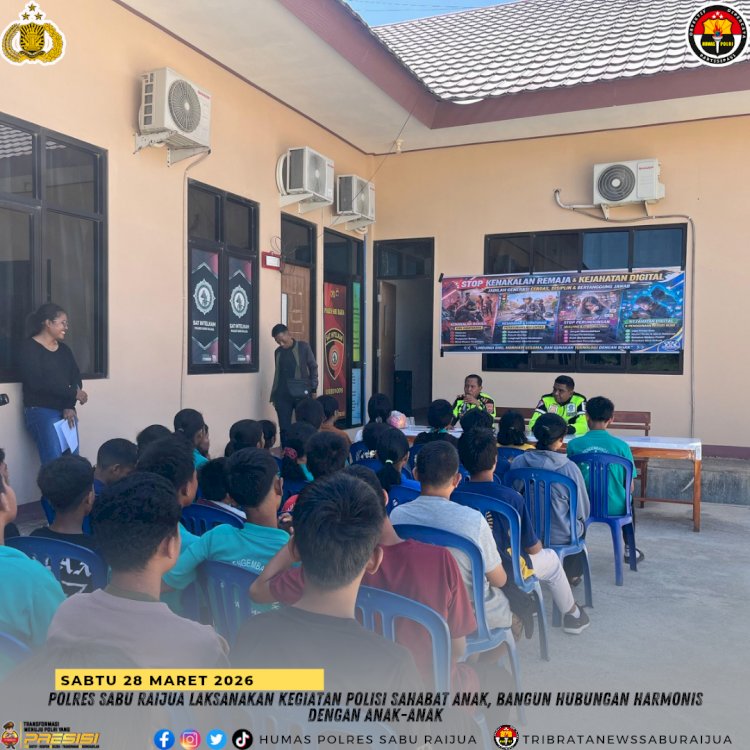 Polres Sabu Raijua Laksanakan Kegiatan Polisi Sahabat Anak, Bangun Hubungan Harmonis dengan Anak-Anak