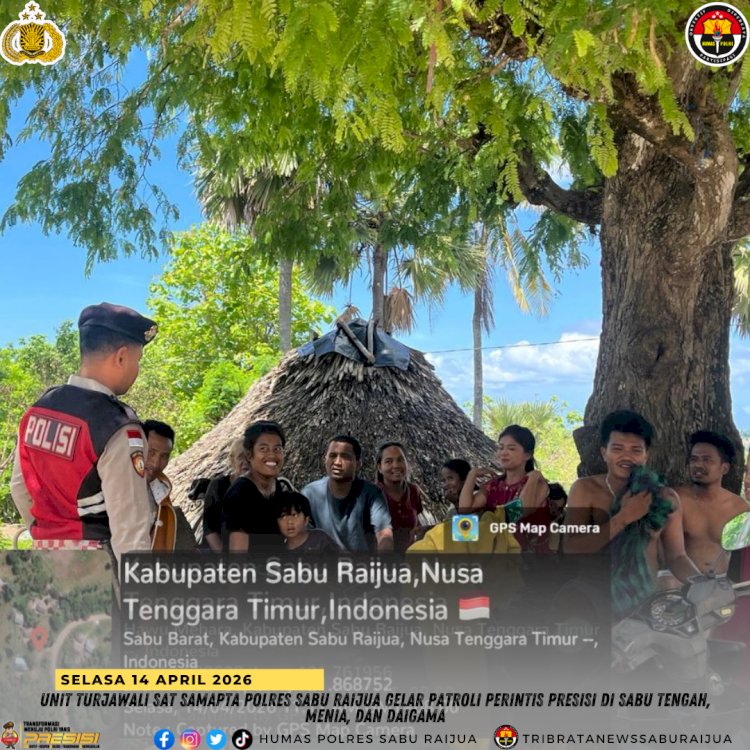 Unit Turjawali Sat Samapta Polres Sabu Raijua Gelar Patroli Perintis Presisi di Sabu Tengah, Menia, dan Daigama