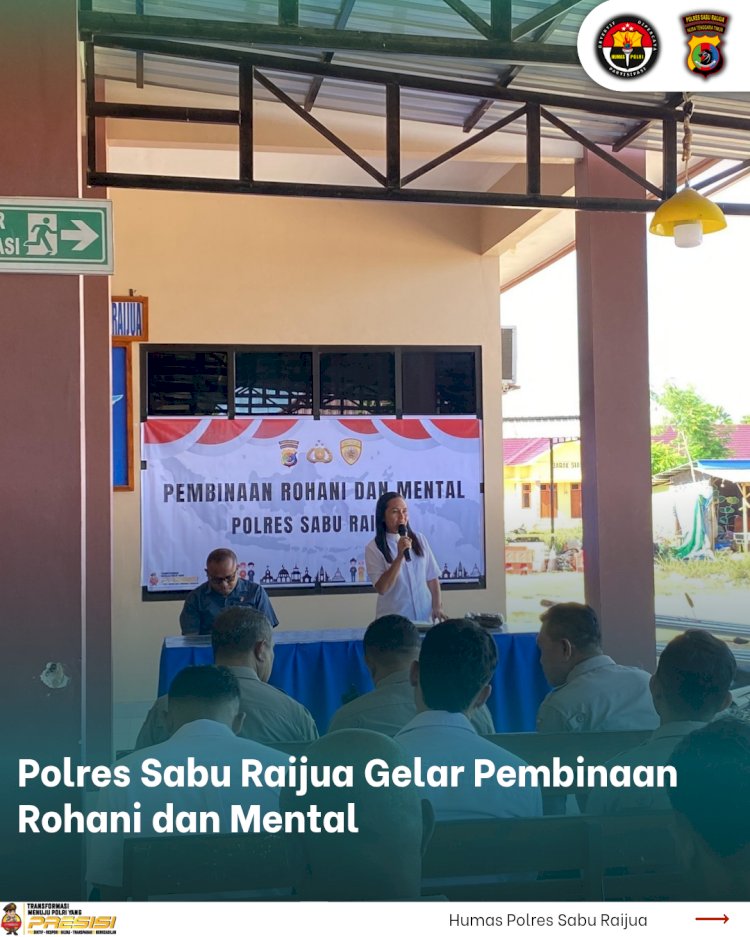 Polres Sabu Raijua Gelar Pembinaan Rohani dan Mental untuk Personil dan Tahanan