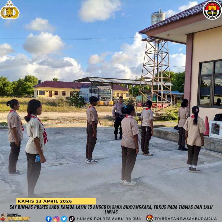 Sat Binmas Polres Sabu Raijua Latih 15 Anggota Saka Bhayangkara, Fokus pada Tibmas dan Lalu Lintas