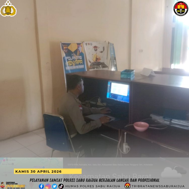 Pelayanan SAMSAT Polres Sabu Raijua Berjalan Lancar dan Profesional