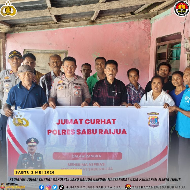 Kegiatan Jumat curhat Kapolres Sabu Raijua dengan masyarakat desa Persiapan Menia Timur
