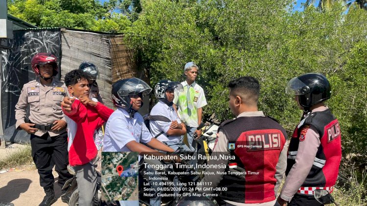 Sat Samapta Polres Sabu Raijua Laksanakann Patroli Antisipasi Konvoi Kelulusan Siswa