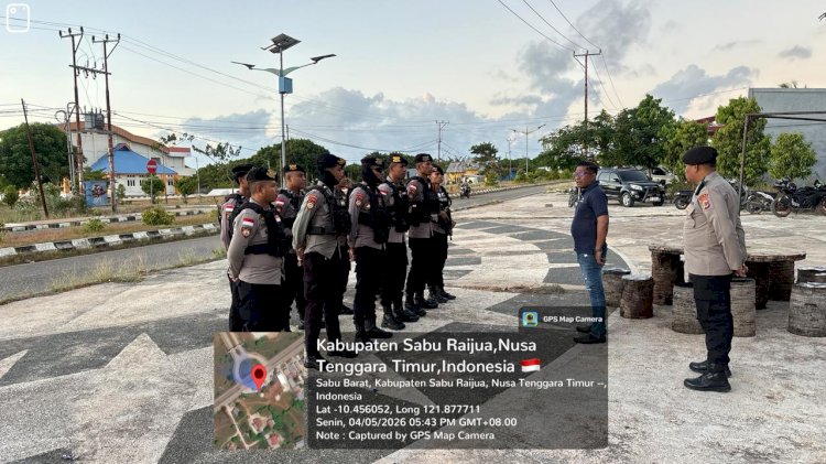 Sat Samapta Polres Sabu Raijua Lakasanakan Patroli Perintis Presisi, Amankan Turnamen Bola Voli U-19 PBVSI Sabu Raijua Cup III