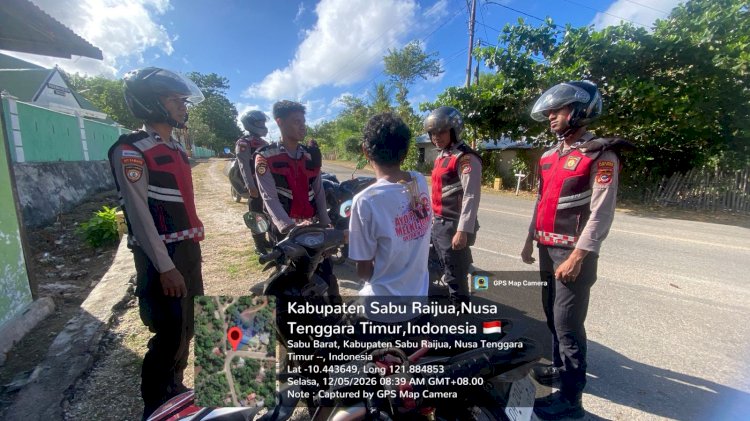 Satuan Samapta Polres Sabu Raijua Gelar Patroli Perintis Presisi, Jaga Kamtibmas Tetap Kondusif