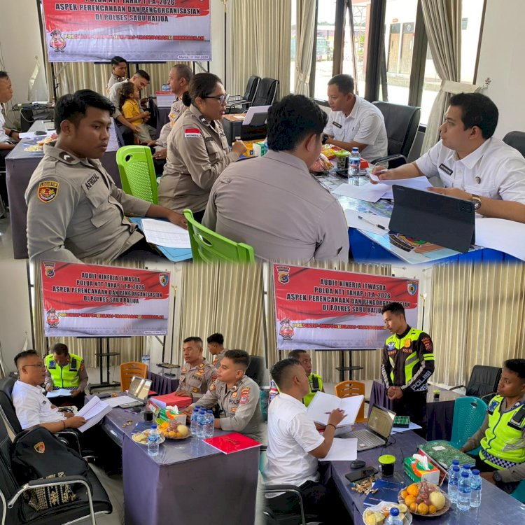 Itwasda Polda NTT lakukan audit kinerja Tahap I T.A 2026 di Polres Sabu Raijua