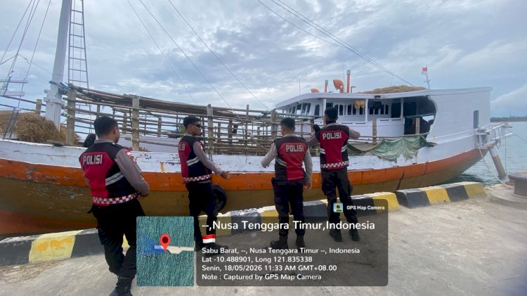 Patroli Presisi Sat Samapta Polres Sabu Raijua Jaga Situasi Kamtibmas Tetap Aman dan Kondusif
