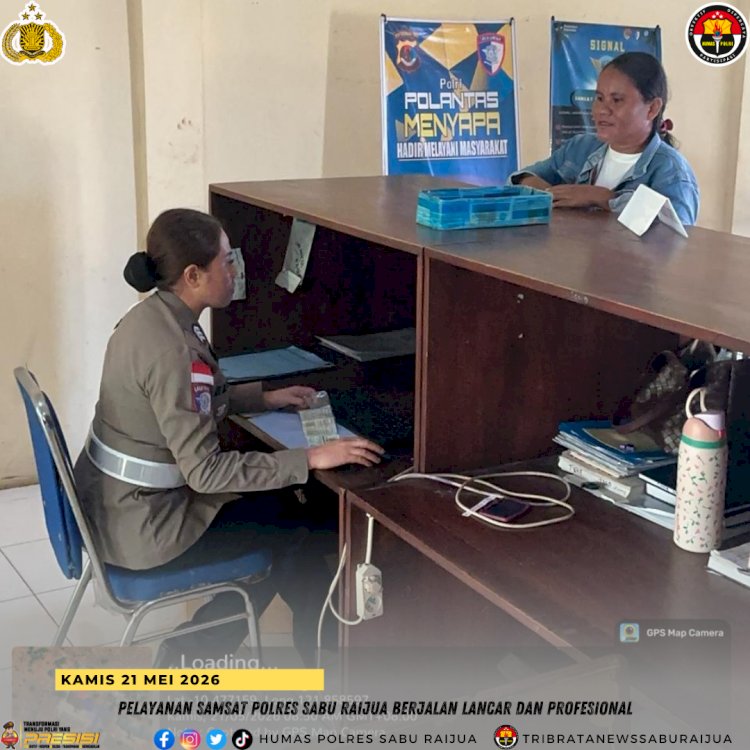 Pelayanan SAMSAT Polres Sabu Raijua Berjalan Lancar dan Profesional
