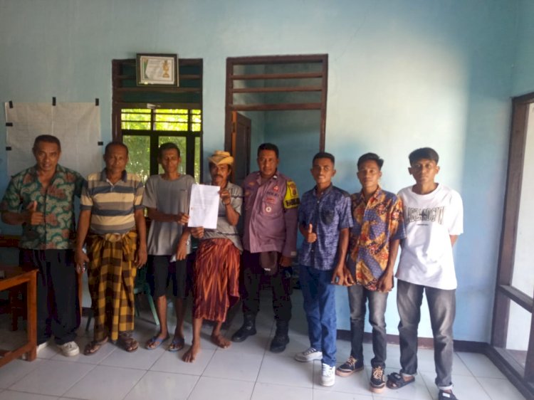 Saat warga berselisih karena ternak, Bhabinkamtibmas Hadir Menyatukan Lewat Jalan Kekeluargaan