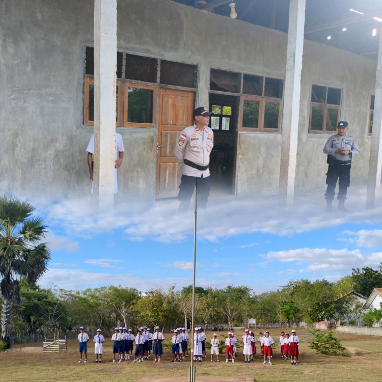 Sat Binmas Polres Sabu Raijua Tanamkan Disiplin & Karakter Pelajar Melalui Program Polisi Masuk Sekolah