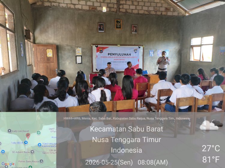 Peduli Generasi Muda, Sat Binmas Polres Sabu Raijua Turun ke Sekolah Cegah Bullying dan Kenakalan Remaja