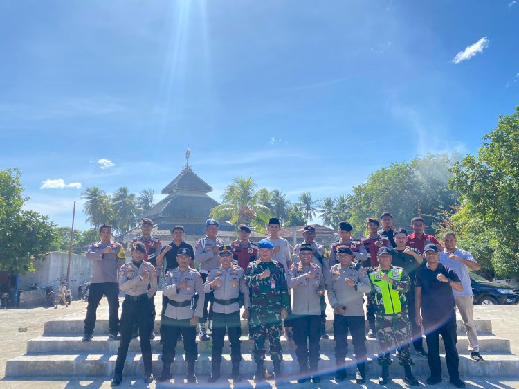 Polres Sabu Raijua Kerahkan Personel Amankan Pelaksanaan Shalat Idul Adha di Masjid An-Nur Seba