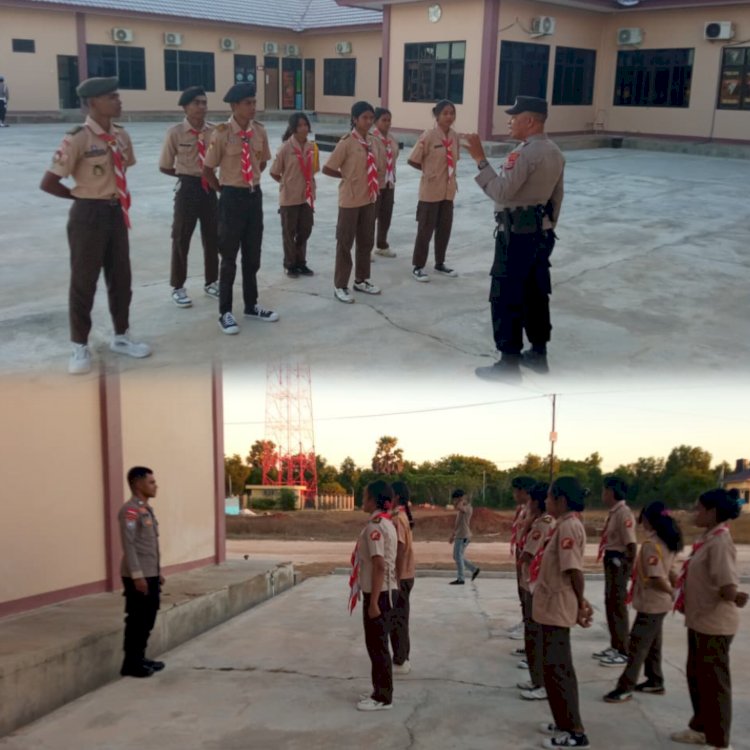 Tanamkan Disiplin dan Jiwa Kebhayangkaraan, Sat Binmas Polres Sabu Raijua Bina Generasi Muda Lewat Saka Bhayangkara