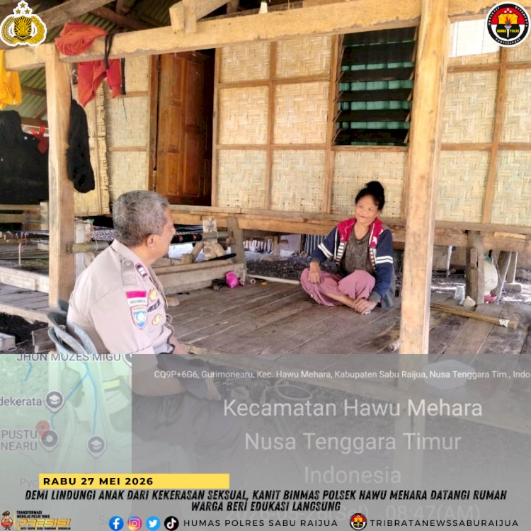 Demi Lindungi Anak dari Kekerasan Seksual, Kanit Binmas Polsek Hawu Mehara Datangi Rumah Warga Beri Edukasi Langsung