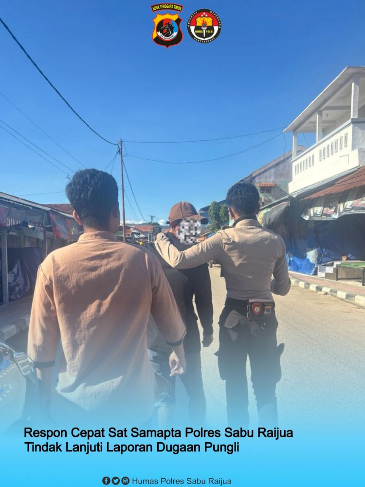 Respon Cepat Sat Samapta Polres Sabu Raijua Tindak Lanjuti Laporan Dugaan Pungli