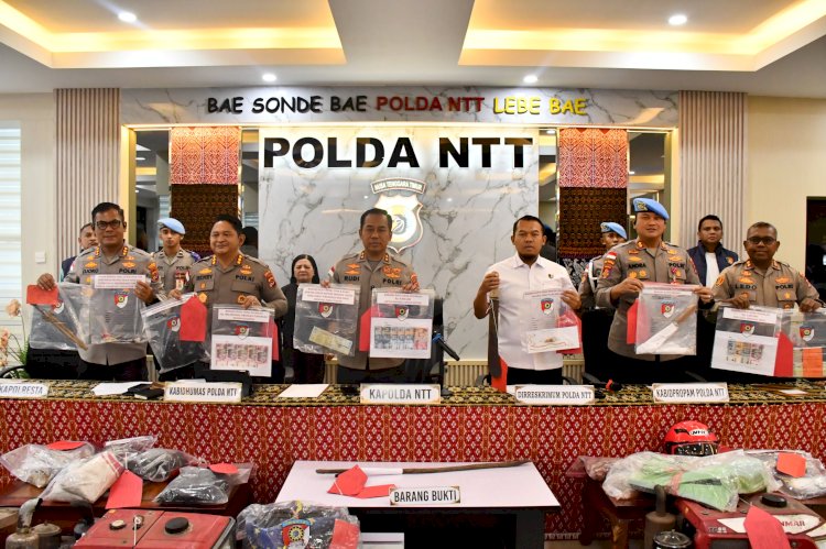 Polda NTT Ungkap 76 Kasus Kejahatan Konvensional, Kapolda Tegaskan Tidak Ada Ruang bagi Pelaku Kriminal