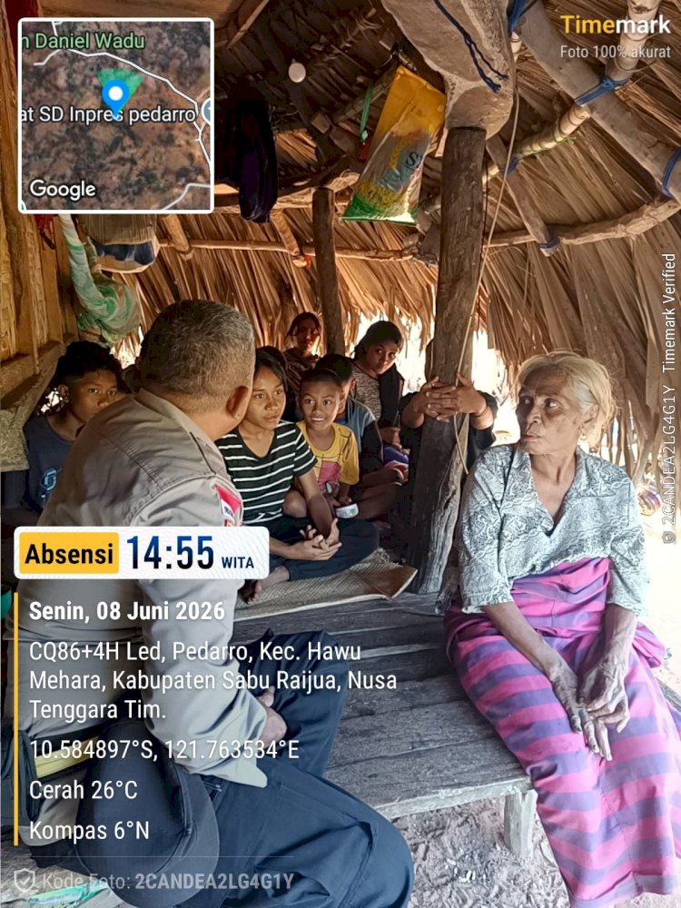 Sosialisasi Door to Door, Binmas Hawu Mehara Edukasi Pencegahan Kekerasan Seksual dan Layanan 110