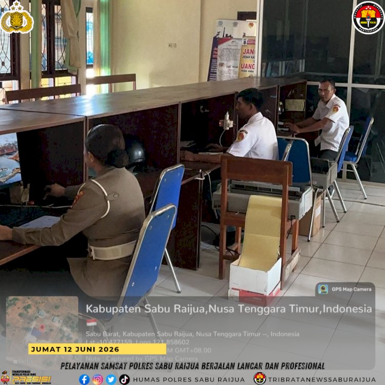 Pelayanan SAMSAT Polres Sabu Raijua Berjalan Lancar dan Profesional
