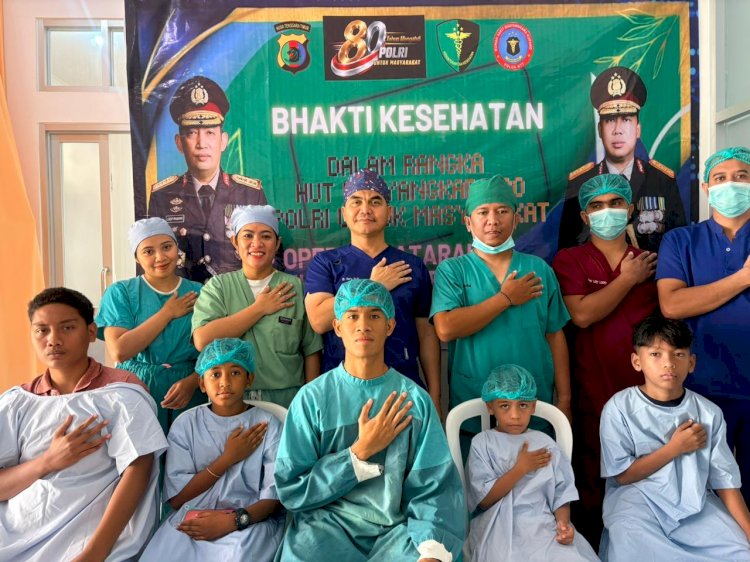 Polda NTT Penuh Kasih, Biddokkes Hadirkan Layanan Kesehatan Gratis Sambut Hari Bhayangkara ke-80