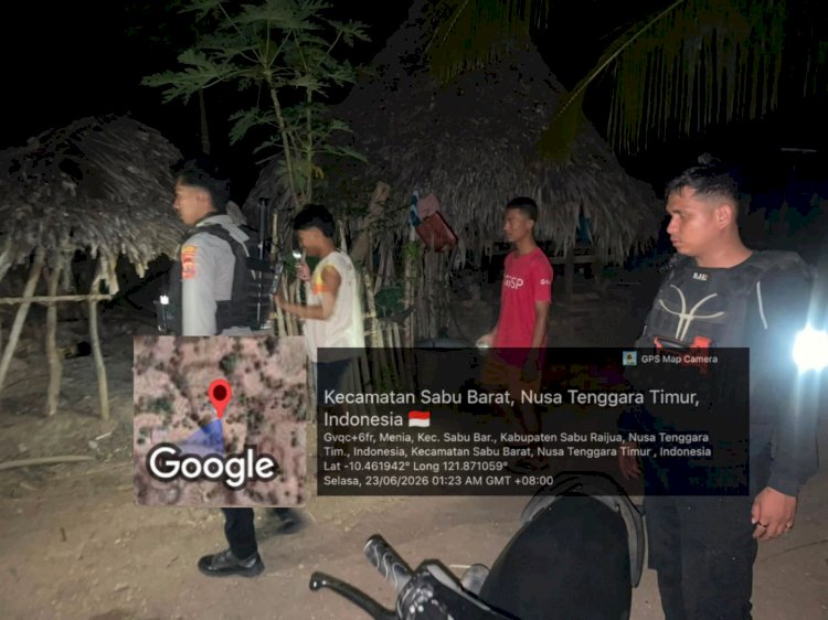 Respons Cepat Laporan Warga, Patroli Samapta Polres Sabu Raijua Jaga Kamtibmas Tetap Kondusif