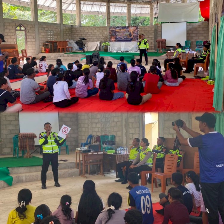 Polres Sabu Raijua Tanamkan Kesadaran Berlalu Lintas Sejak Dini Melalui Program “The Traffic Police”